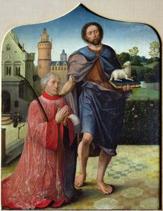 Saint Jean-Baptiste et un chanoine - Jan II Provost